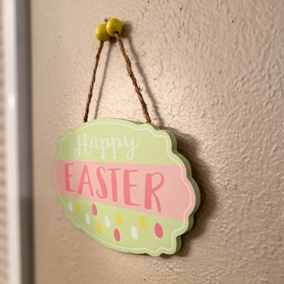 Happy Easter Hanging Wall Decor Signs Set of 2, Easter Makes Me Hoppy - Picture 7 of 16